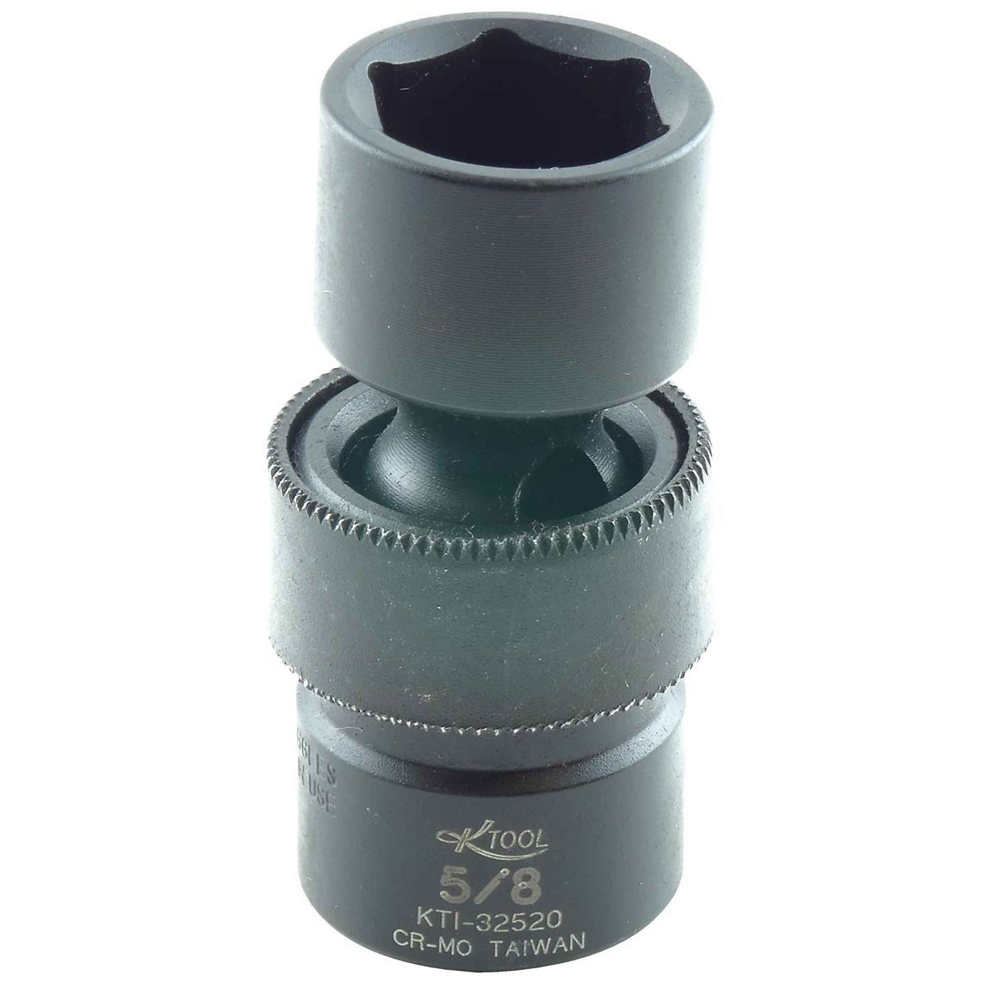 K Tool International 3/8in. Drive Impact Universal Socket — 5/8in., 6-Point, Short, Model# KTI32520
